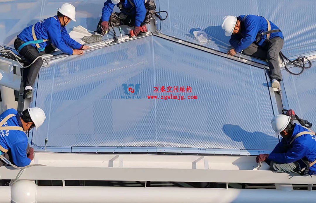 已完工，這個(gè)ETFE氣枕商業(yè)天幕閃亮登場！